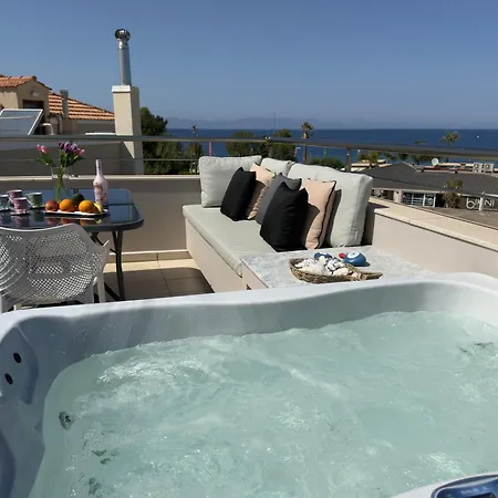 别墅 Marilena Mare Seaside & Jacuzzi House 50meters From Sea 伊利索斯